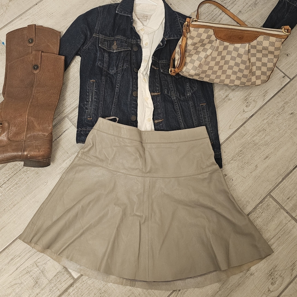 Banana Republic Taupe Circle Skirt